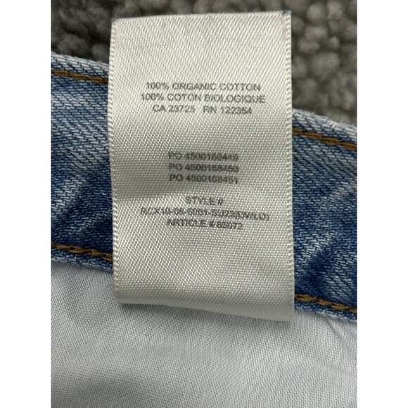 Aritzia DENIM FORUM Women’s Size 28L The BF High Rise Loose Jeans Slim Leg - Picture 8 of 16